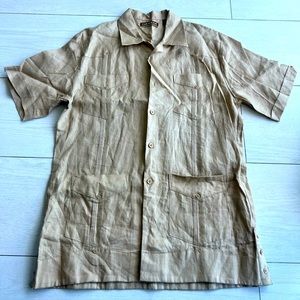 Cubavera 100% lines mens shirt (guayabera) worn only once